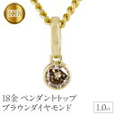 【ふるさと納税】 18金 ペンダントトップ k18 ダイヤモンド 1.0ct ネックレス チャーム 喜平 ゴールド ペンダント ダイヤ 一粒 イエローゴールドK...