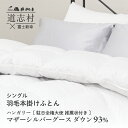 25位! 口コミ数「0件」評価「0」 【富士新幸謹製】羽毛布団 本掛け シングル ハンガリーマザーシルバーグース ダウン93％※着日指定不可 ふるさと納税 掛け布団 かけ布団 ･･･ 