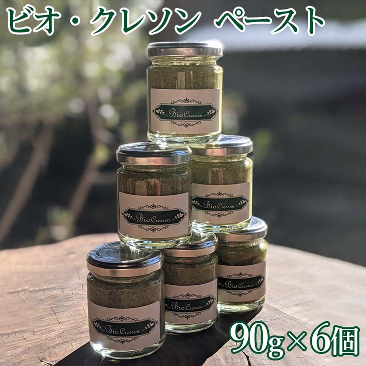 21位! 口コミ数「0件」評価「0」 ビオクレソンペースト (90g×6個)　※離島への配送不可ふるさと納税 クレソン ペースト 野菜 やさい 付け合わせ 調味料 缶詰 瓶詰 ･･･ 