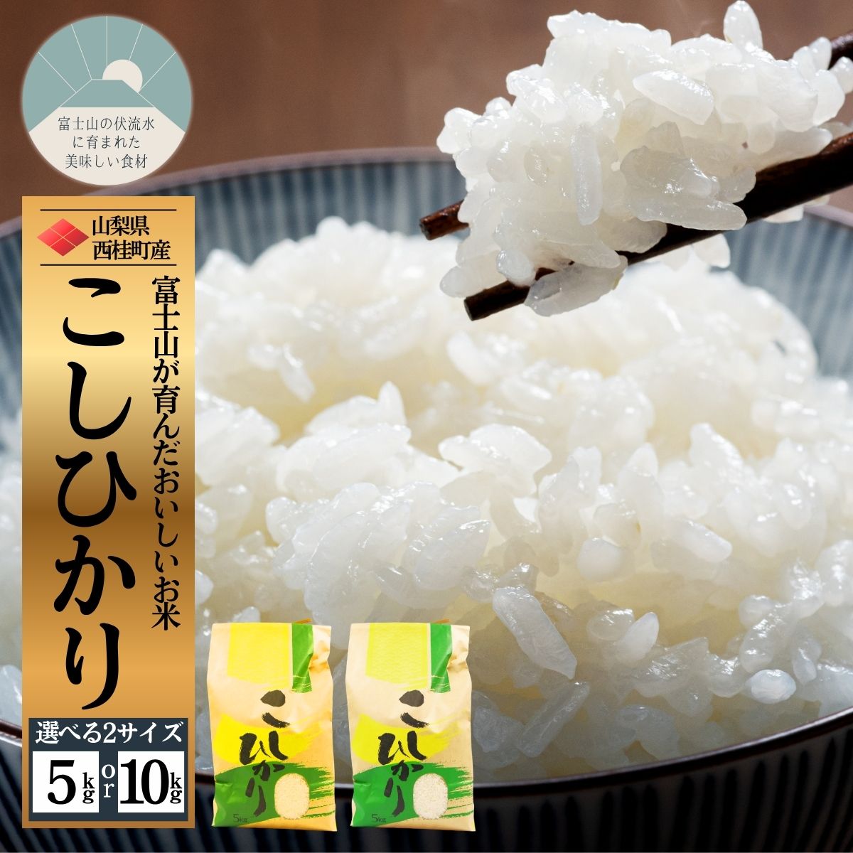 コシヒカリ 選べる容量 / 国産 こしひかり 5キロ 10キロ 令和7年 新米 米 お米 保存袋 生活必需品 ギフト 贈り物 お歳暮 ふるさと納税 送料無料 [n0663_nsk]