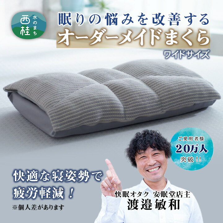 2位! 口コミ数「0件」評価「0」No.351 【ワイドサイズ】眠りのお悩みを解決するプレミアムなオーダーメイドまくらのギフト券 ／ ギフトカード 枕 快眠 安眠 山梨県