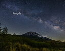 【ふるさと納税】 富士山フォトパネル（星空）ふるさと納税 富士山 フォトパネル 写真 額装写真 山梨県 鳴沢村 送料無料 NSF004