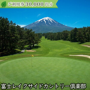 【ふるさと納税】富士レイクサイドカントリー倶楽部 2025年シーズン利用券30,000円 ふるさと納税 ゴルフ ゴルフ場利用券 チケット 金券 山梨県 鳴沢村 送料無料 NSL015