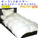 【ふるさと納税】 羽毛布団 シングル 羽毛掛け布団【ポーランド産マザーグース95%】羽毛ふとん 羽毛掛けふとん ダウンパワー470 本掛け羽毛布団 本掛け羽毛掛け布団 寝具 冬用 羽毛布団 FAG085