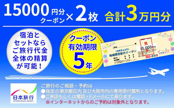 日本旅行クーポン3万円 ふるさと納税 旅行 クーポン 日本旅行 地域限定 富士山 河口湖 山梨県 富士河口湖町 送料無料