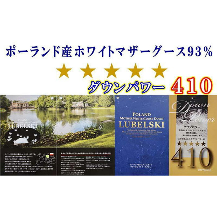 【ふるさと納税】羽毛掛け布団 シングル【ポーランド産マザーグース93％】150×210cm【ダウンパワー410】羽毛布団【訳あり品】柄・色はお任せ FAG151