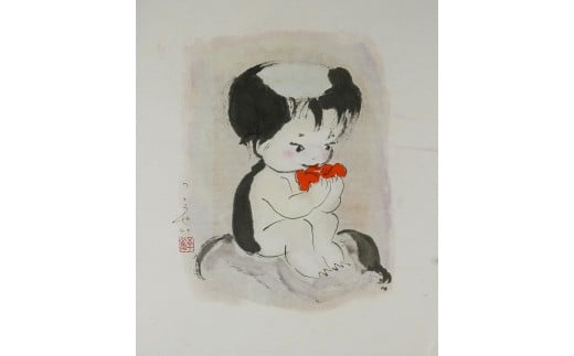 【ふるさと納税】まんが日本昔ばなしの前田こうせい　原画「河童ちゃん」 FBP048