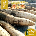 【ふるさと納税】先行予約 長野市松代産 TAKANO農園　長いも 約5kg（訳あり）【3～10本】　【 野菜 根菜 長野県産 ネバネバ シャキシャキ とろろご飯 具材 食材 国産 】　お届け：2023年11月中旬～2024年4月上旬