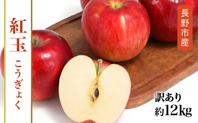 【ふるさと納税】紅玉訳アリ12kg りんご 長野市産 フルーツ　お届け：2026年9月下旬～10月下旬まで