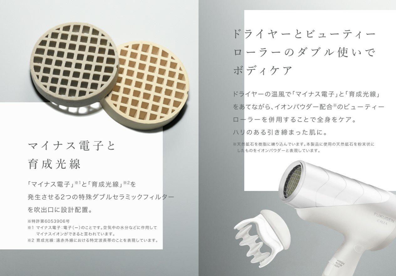 【ふるさと納税】IZUMI ヘアードライヤー FUKUGEN CALEA ホワイト（DR-RF365-W）| ドライヤー サロン ヘアケア 家電 電化製品 どらいやー 髪 製品 日用品 美容家電 家電 製品 日用品 人気 おすすめ 送料無料 風呂 洗面台 適温 適湿 振動気化方式 長野県 松本市