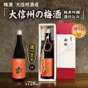 【ふるさと納税】【選べる】大信州酒造「大信州の梅酒 純米吟醸酒仕込み」 |ふるさと納税 大信州酒造 大信州 酒 日本酒 梅酒 飲料 ドリンク 地酒 お酒 贈り物...