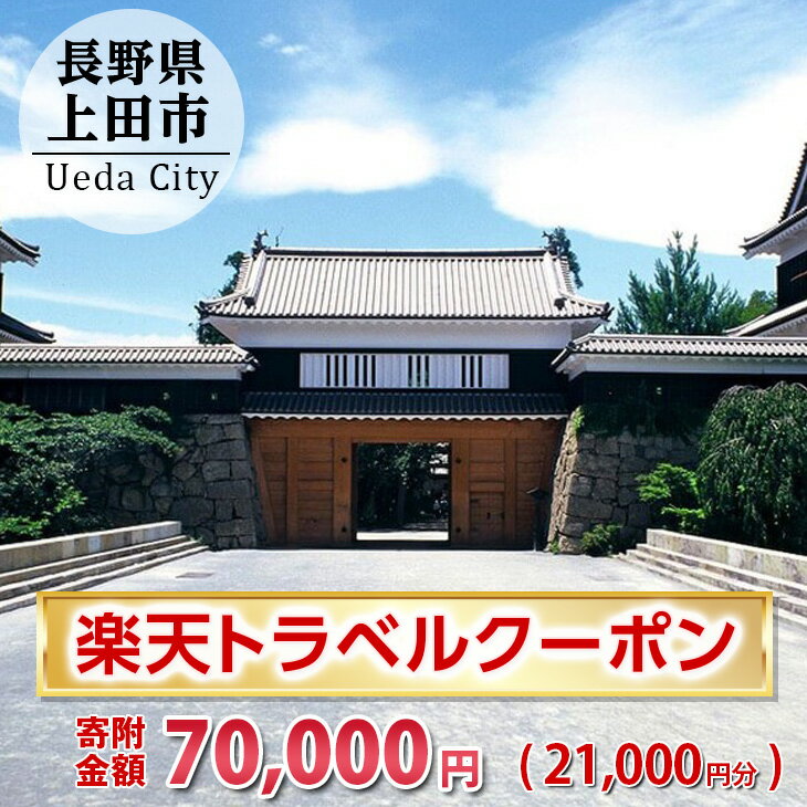【ふるさと納税】長野県上田市の対象施設で使える楽天トラベルクーポン寄付額70,000円