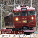 【ふるさと納税】観光列車「ろくもん」食事付きプラン（1名様）乗車券　【 体験チケット 体験型 鉄道 乗車チケット 鉄道 ゆったり 景観 休日 趣味 お出かけ ゆっくり 休息 列車の旅 鉄道の旅 観光 旅行 】