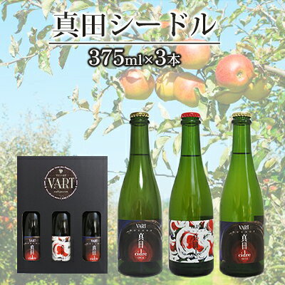 【ふるさと納税】真田シードル 375ml×3本セット　お届け：2023年4月15日～2023年10月末までのサムネイル