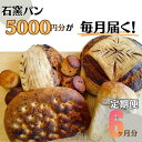 12位! 口コミ数「0件」評価「0」定期便　石窯パン　毎月5,000円セットが届く！　6ヶ月分　【定期便・ パン詰め合わせ 朝食 ランチ 軽食 焼き菓子 伝統製法 風味が良い ･･･ 