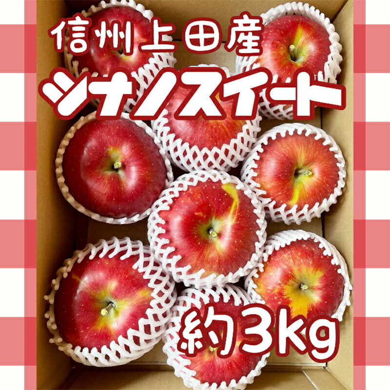 信州上田産 シナノスイート 約3kg [ 果物 フルーツ りんご 旬の果物 旬のフルーツ 優しい甘さ ] お届け:2024年10月中旬〜10月下旬