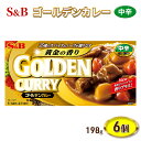 24位! 口コミ数「0件」評価「0」S＆B ゴールデンカレー 中辛 198g 1セット（6個）　【上田市】