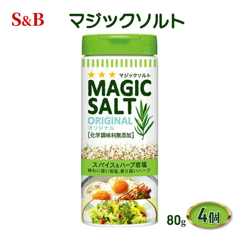 S&B マジックソルト 80g 1セット(4個) エスビー食品 [上田市]