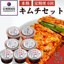 【ふるさと納税】【定期便】6ヵ月連続でお届け!韓国屋の本格キムチセット (中辛キムチ・大辛キムチ・カクテギ・チャンジャ) 7個セット 熟成 中辛 長野県産白菜使用 手作り 乳酸菌 美容 安心安全