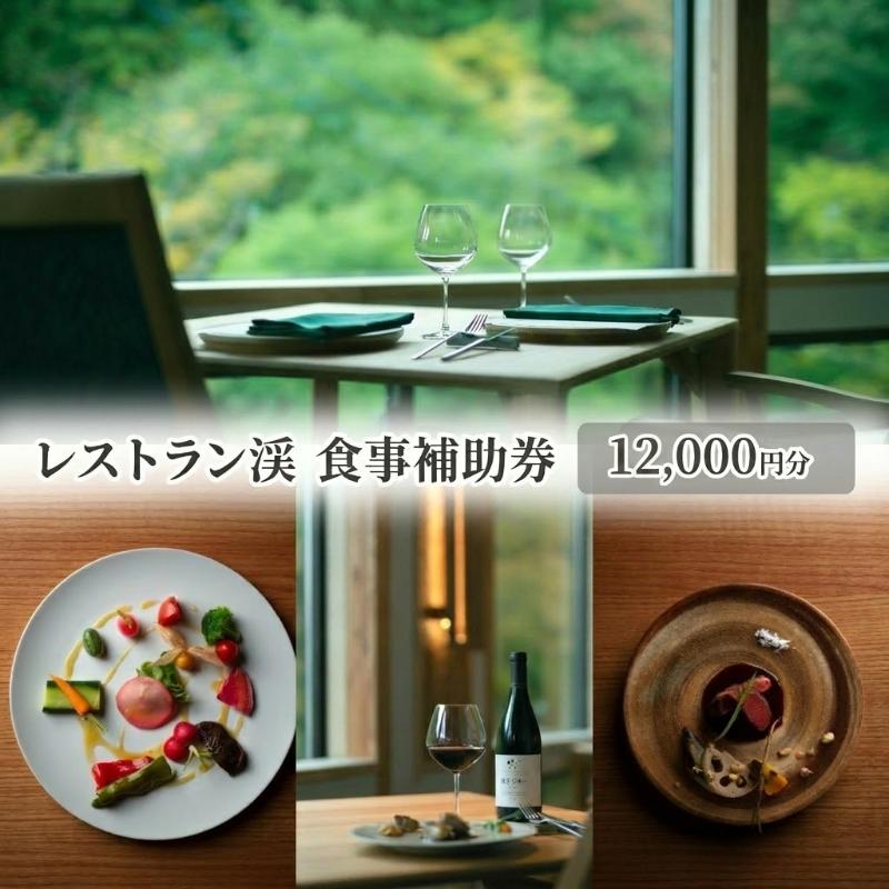 【ふるさと納税】レストラン渓 食事補助券 12,000円分 ギフト プレゼント 鹿教湯温泉 食事 観光 温泉
