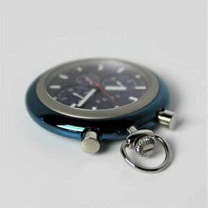 【ふるさと納税】013-039 ＜ポケットウォッチ クオーツ式＞POCKET CHRONO BLU （提げクロノグラフ）【K-019012】