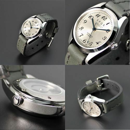 【ふるさと納税】＜腕時計 機械式＞Ventuno st 復刻版×SOMES三つ折れバックル（文字盤ローズグレー）【O-019021】 | 腕時計 時計 ブランド SPQR スポール メンズ レディース 男女兼用 ギフト プレゼント 贈り物 ローズグレー レザー バンド6色