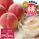 【ふるさと納税】長野県産 桃(あかつき)約5kg 秀品〈2024年7月下旬～8月下旬発送〉【配送不可地域：離島】【1078097】