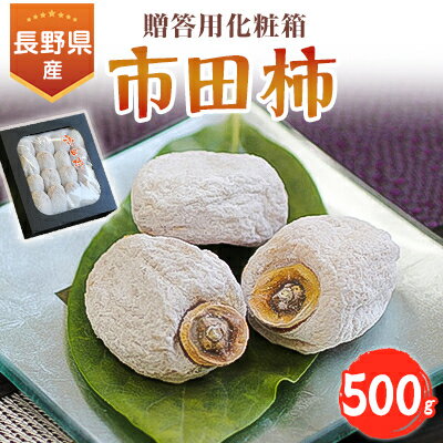 信州の特産品「市田柿」贈答用化粧箱 500g＜2025年1月上旬～1月末発送＞