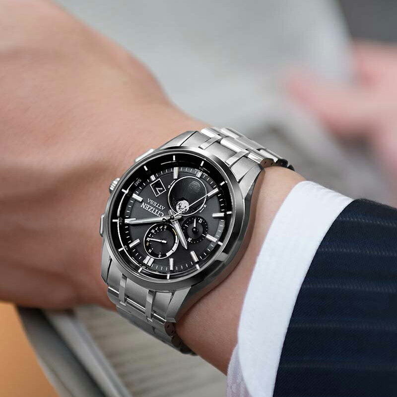 【ふるさと納税】 シチズン 腕時計 メンズ アテッサ BY1001-66E ソーラー電波時計 | 長野県 飯田市 AH53