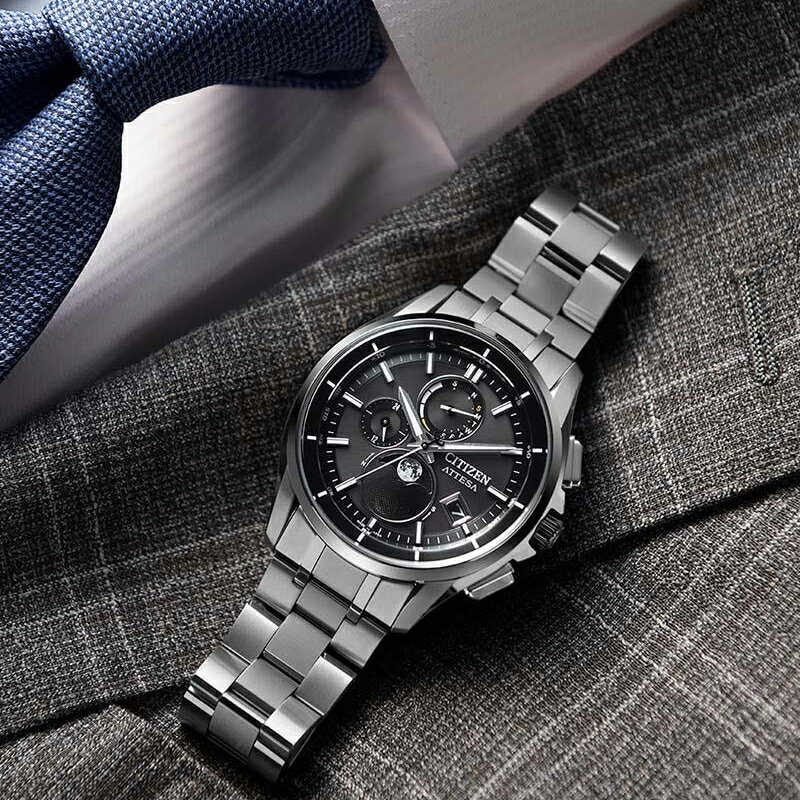 【ふるさと納税】 シチズン 腕時計 メンズ アテッサ BY1001-66E ソーラー電波時計 | 長野県 飯田市 AH53