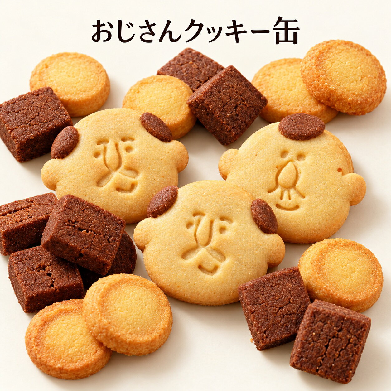 頑張ってくれているお父さんに贈るプレゼント。 3種類の人気手作りクッキーが詰め合わせになったおじさんクッキーギフトです。 お父さんにはもちろん、上司やお世話になった方などへのプレゼントにもぴったり。 気になる中身は、塩チョコクッキー。こちらは当店の塩クッキーがおいしいと評判のものを、チョコクッキーにアレンジしたものです。塩味が効いているので、甘い×しょっぱいが交互に口の中に広がり、つい止まらなくなるおいしさ。 一方でプレーン色のクッキーは、コーンが入っているクッキーで、後味がちょっとプチっと、くせになる味。 最後に、本日のメインのお二人のお父さんが入っています。そしてこのクッキーの最大の売りである、おじさんがたくさん描かれたパッケージ。どこかで見たことのあるようなお父さんや学校の先生、上司や行きつけのお店のおじさんなど、10名の方に登場していただいています。もちろんフィクションで想像で書いていますが、ホントに馴染みのあるお父さんばかり、つい応援したくなります。 常温保管できるので父の日のプレゼントにも、お世話になった方へもプチギフトとして贈ってみても〇。 シンプルなクッキー缶なので、食べ終わった後は、小物入れや缶ケースなど、洗って何かに使えます。 ■注意事項/その他 ※商品画像はイメージです。商品画像と実際に届いた商品の色や形、大きさが商品画像と異なる場合もございます。あらかじめご了承ください。 商品説明 名称 おじさんクッキー缶 塩チョコ＆コーンクッキー 内容量 おじさんクッキー缶[1缶] 180g 製造地 長野県 発送時期 ご寄附入金確認後、約1ヶ月程度で発送いたします。 配送形態 常温 保存方法 常温 賞味期限 発送日より30日 原材料 お礼品に記載 ※アレルギー物質などの表示につきましては、お礼品に記載、もしくはご連絡ください。 事業者名 合同会社わらいみらい 発送について ※お届け日の指定はできませんので、ご了承ください。 ※長期不在のご予定があれば事務局へご連絡ください。 ※尚、長期不在等によりお礼の品をお受取りできなかった場合、再発送はできません。あらかじめご了承ください。 ※配送業者はヤマト運輸となりますので、配送連絡をご希望の方は、クロネコメンバーズの加入をお勧めいたします。 ※返礼品の配送先住所に変更があった場合には、速やかに事務局までご連絡ください。 ※発送可能時期になり、発送されると、ご寄附時に登録したメールアドレスに「出荷完了メール」が届きます。 ※発送後の場合は、直接、配送業者にお問い合わせください。 ※転送料金がかかる場合は寄附者様のご負担となります。