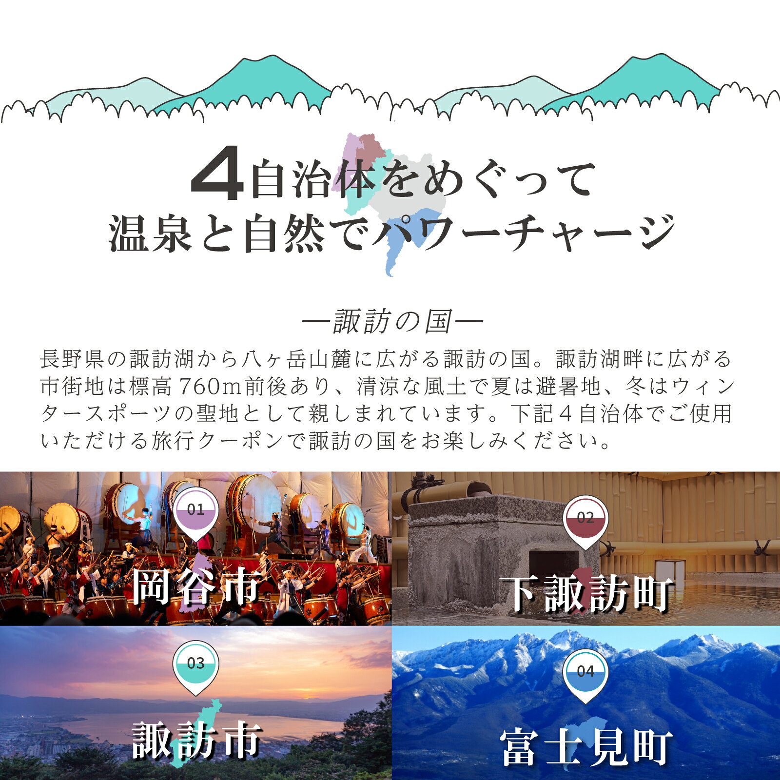 【ふるさと納税】金額が選べる「よいさ！諏訪めぐり共通感謝券」泊まって、食べて、遊べる旅行券＜長野県諏訪エリアの複数自治体で使える自由度が魅力＞【 諏訪湖 諏訪大社 八ヶ岳 スノボー ゴルフ 温泉 旅館 宿泊 酒蔵 鰻 諏訪市】【7月21日より順次発送】【108-01-50】