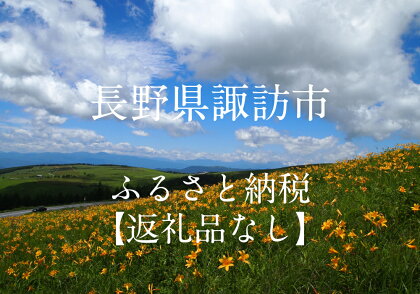 長野県諏訪市 返礼品なし（寄附のみの受付となります）／諏訪市