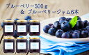 【ふるさと納税】ブルーベリー500g&ブルーベリージャム6本...