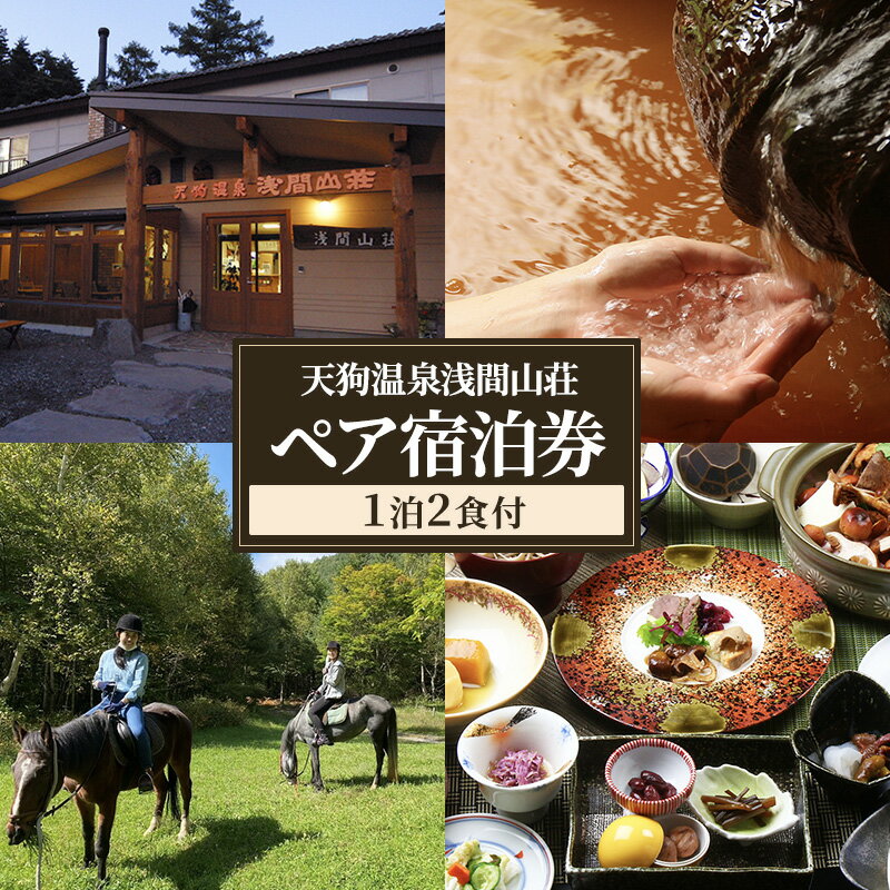 天狗温泉浅間山荘 ペア宿泊券(1泊2食付)長野 信州 小諸 ご当地 グルメ [宿泊券・旅行券・ペア・1泊2食付)]