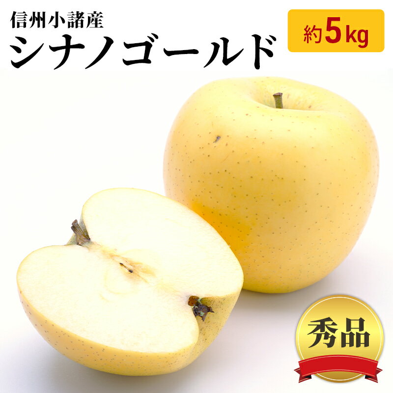 25位! 口コミ数「0件」評価「0」信州小諸産 シナノゴールド 秀品 約5kg 長野県産 果物類 林檎 りんご リンゴ　【果物類・林檎・りんご・リンゴ】　お届け：2024年10･･･ 