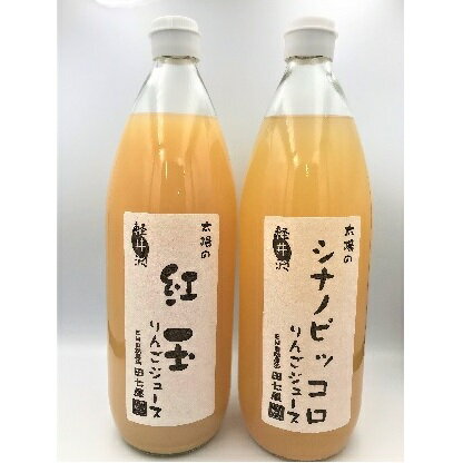 田七屋のリンゴジュース おまかせ2本セット　【飲料類・果汁飲料・りんご・ジュース・リンゴジュース】