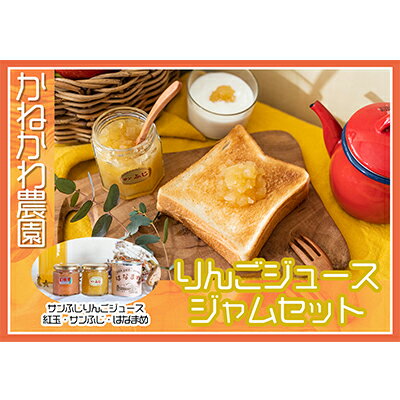 りんごジュース ジャム 花豆 セット サンふじ 紅玉 りんご リンゴ 長野　【 加工品 ジュース 飲料類 果汁飲料 フルーツ 果物 】