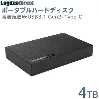 楽天ふるさと納税　【ふるさと納税】【088-01】 ロジテック ハードディスク(HDD) 4TB ポータブル TypeC【LHD-PBR40UCBK】