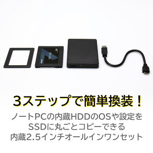 【ふるさと納税】【025-03】 ロジテック SSD換装キット 240GB 古いノートPCの高速化におすすめ【LMD-SS240KU3】