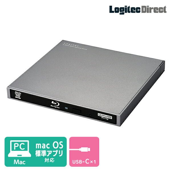  ロジテック Mac対応 ポータブルブルーレイドライブ LBD-LPWBWU3CMDG