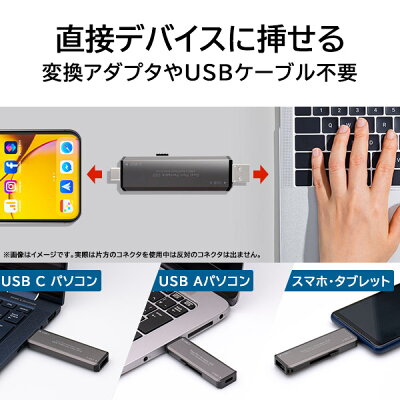 【ふるさと納税】【031-07】ロジテック USB-A/C対応 外付けSSD 500GB LMD-SPCH050UAC - Image 3