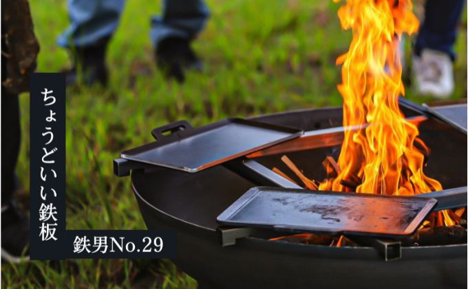 【ふるさと納税】【アウトドア必見】極厚鉄板　「鉄男No.29」 雑貨 日用品 ステンレス製
