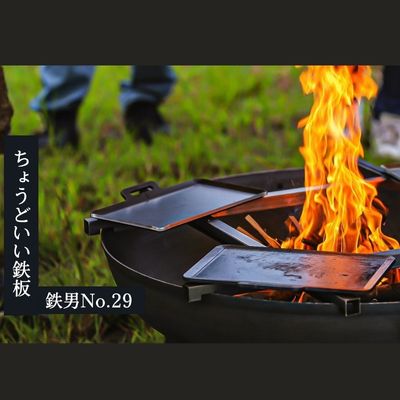 [アウトドア必見]極厚鉄板 「鉄男No.29」 雑貨 日用品 ステンレス製