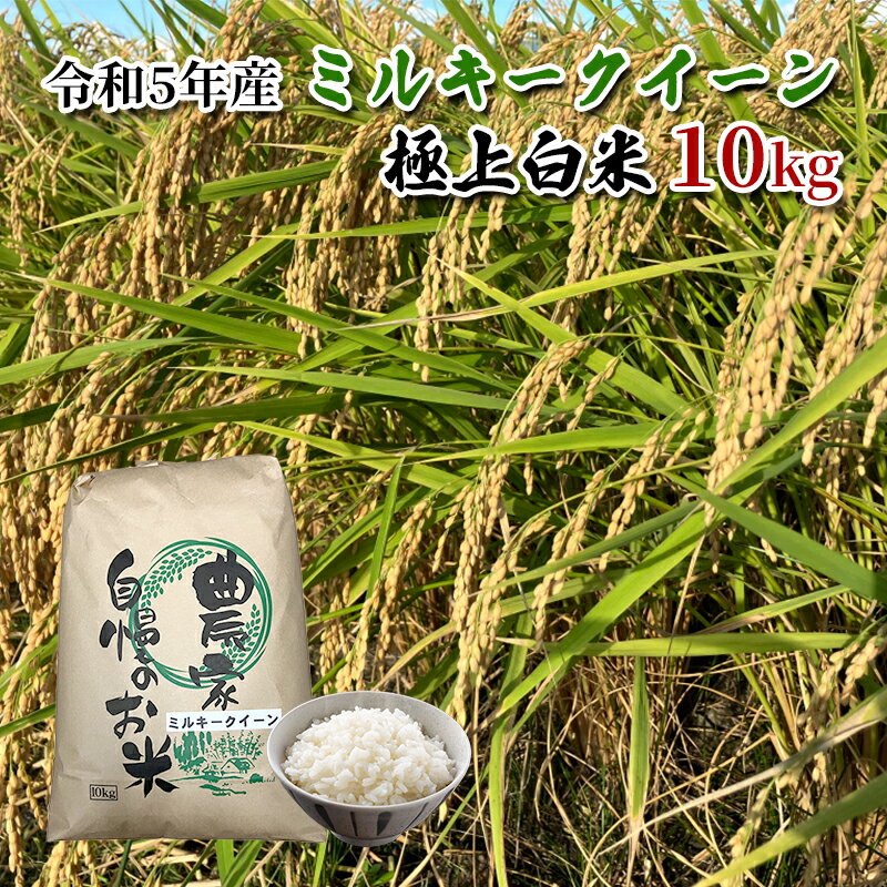 【ふるさと納税】【農家直送/令和5年産新米】長野県産「ミルキークイーン」（10kg）（炊飯食味値91点の極上白米）　【駒ケ根市】　お届け：2023年10月下旬?2024年9月下旬