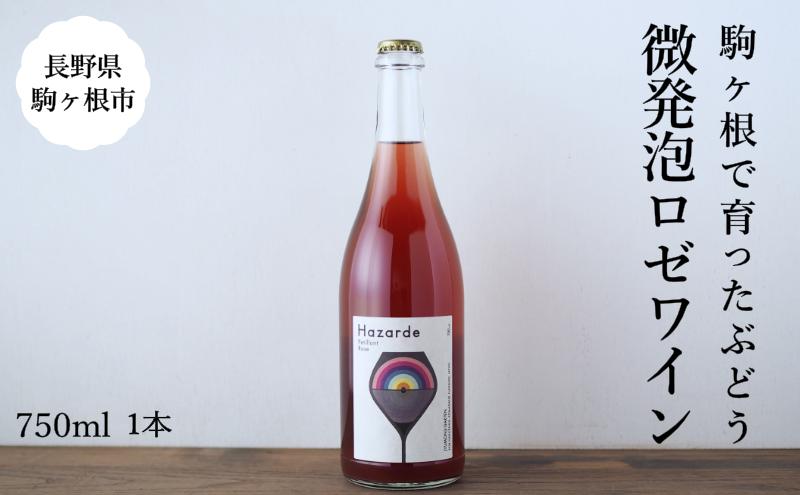 【ふるさと納税】十文字ガルテン「ハザルデ」ペティアンロゼ 微発泡ワイン 750ml 駒ヶ根市 ワイン