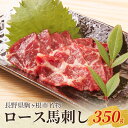 【ふるさと納税】馬刺し ロース 350g 駒ヶ根市 馬肉 ギフト グルメ