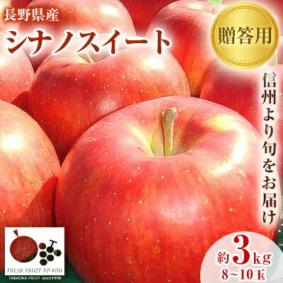 【ふるさと納税】「産地より信州中野の旬をお届け」 シナノスイート 贈答用 約3kg【1306543】 【ふるさと納税】「産地より信州中野の旬をお届け」 シナノスイート 贈答用 約3kg【1306543】