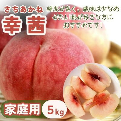 [先行予約]もも 幸茜 家庭用 5kg(12~20個)[2024年9月上旬頃より配送予定][配送不可地域:離島]