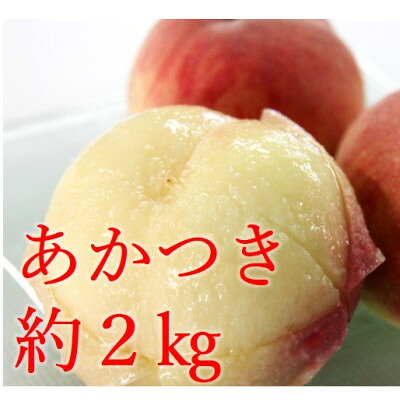 【ふるさと納税】白桃(あかつき)約2kg【1629687】